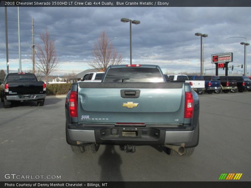 Blue Granite Metallic / Ebony 2008 Chevrolet Silverado 3500HD LT Crew Cab 4x4 Dually