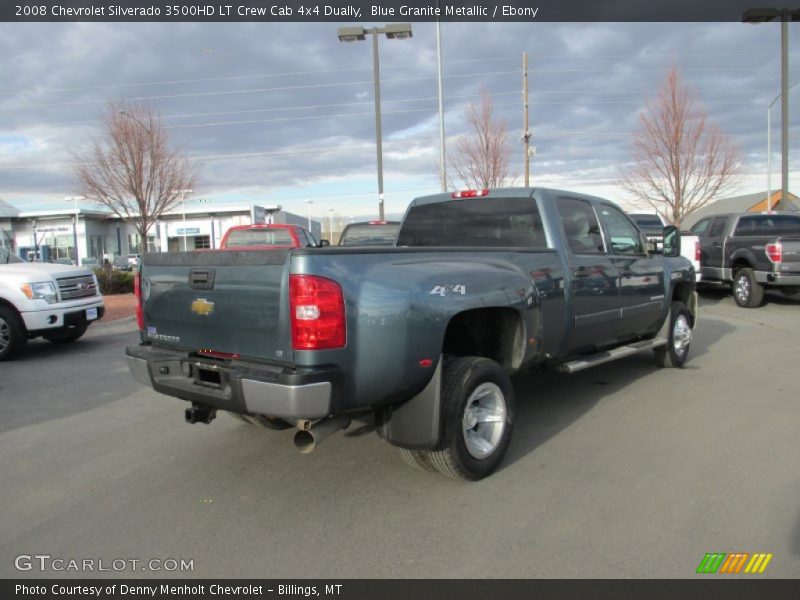 Blue Granite Metallic / Ebony 2008 Chevrolet Silverado 3500HD LT Crew Cab 4x4 Dually