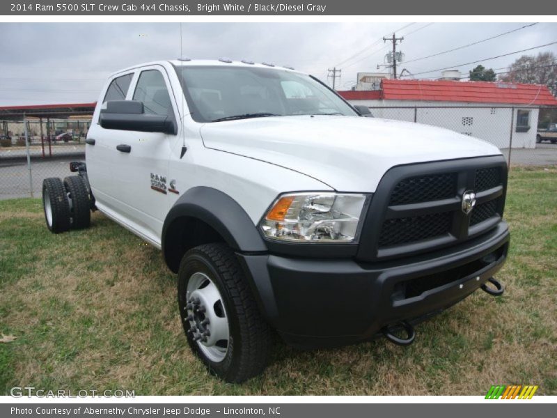 Bright White / Black/Diesel Gray 2014 Ram 5500 SLT Crew Cab 4x4 Chassis