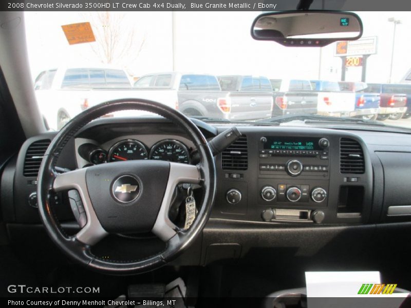 Blue Granite Metallic / Ebony 2008 Chevrolet Silverado 3500HD LT Crew Cab 4x4 Dually