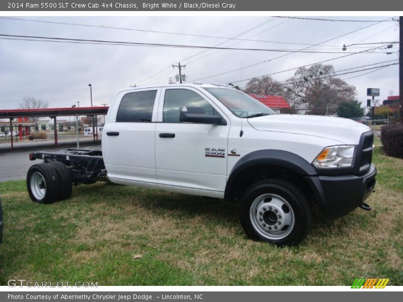 Bright White / Black/Diesel Gray 2014 Ram 5500 SLT Crew Cab 4x4 Chassis