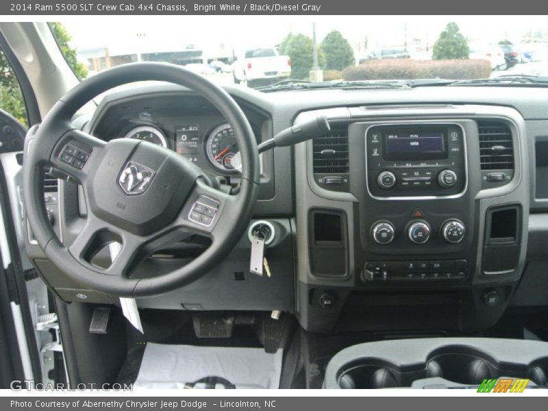 Bright White / Black/Diesel Gray 2014 Ram 5500 SLT Crew Cab 4x4 Chassis