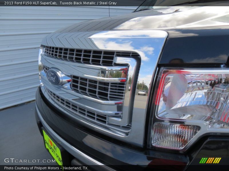 Tuxedo Black Metallic / Steel Gray 2013 Ford F150 XLT SuperCab