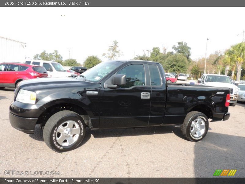 Black / Tan 2005 Ford F150 STX Regular Cab