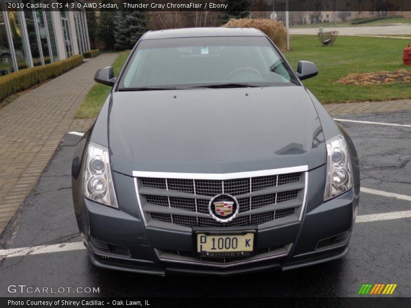 Thunder Gray ChromaFlair / Ebony 2010 Cadillac CTS 4 3.0 AWD Sedan