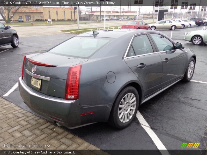 Thunder Gray ChromaFlair / Ebony 2010 Cadillac CTS 4 3.0 AWD Sedan