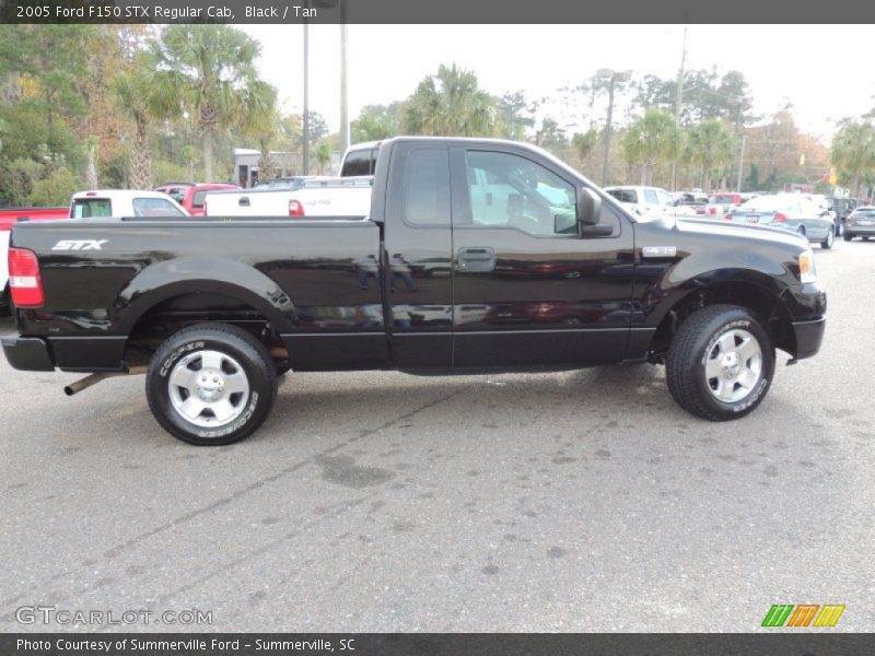 Black / Tan 2005 Ford F150 STX Regular Cab