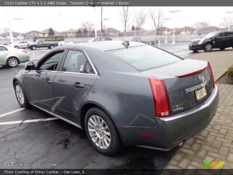 Thunder Gray ChromaFlair / Ebony 2010 Cadillac CTS 4 3.0 AWD Sedan
