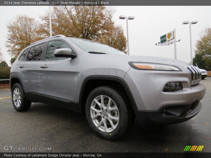 Billet Silver Metallic / Morocco - Black 2014 Jeep Cherokee Latitude