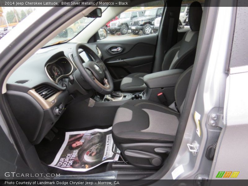 Billet Silver Metallic / Morocco - Black 2014 Jeep Cherokee Latitude
