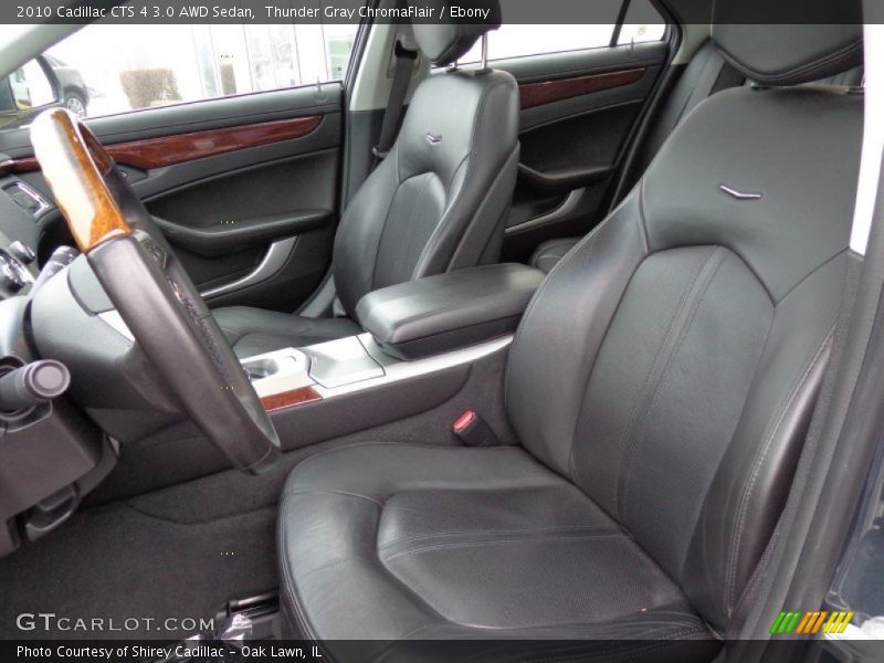 Thunder Gray ChromaFlair / Ebony 2010 Cadillac CTS 4 3.0 AWD Sedan