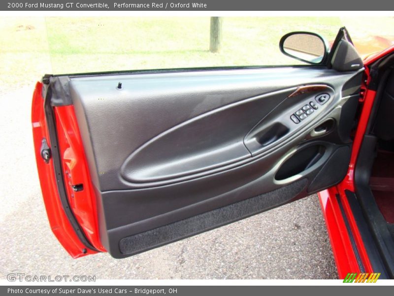 Performance Red / Oxford White 2000 Ford Mustang GT Convertible