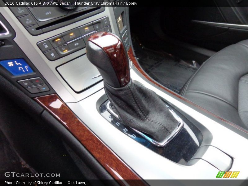 Thunder Gray ChromaFlair / Ebony 2010 Cadillac CTS 4 3.0 AWD Sedan
