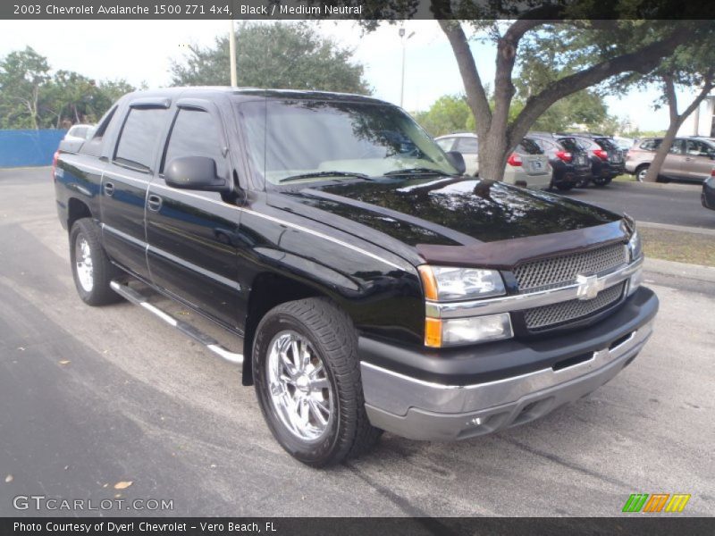 Black / Medium Neutral 2003 Chevrolet Avalanche 1500 Z71 4x4