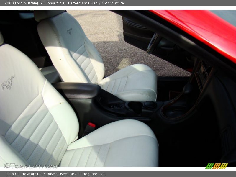 Performance Red / Oxford White 2000 Ford Mustang GT Convertible