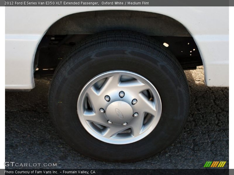 Oxford White / Medium Flint 2012 Ford E Series Van E350 XLT Extended Passenger