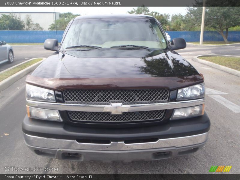 Black / Medium Neutral 2003 Chevrolet Avalanche 1500 Z71 4x4