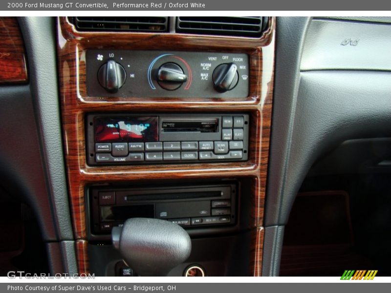 Performance Red / Oxford White 2000 Ford Mustang GT Convertible