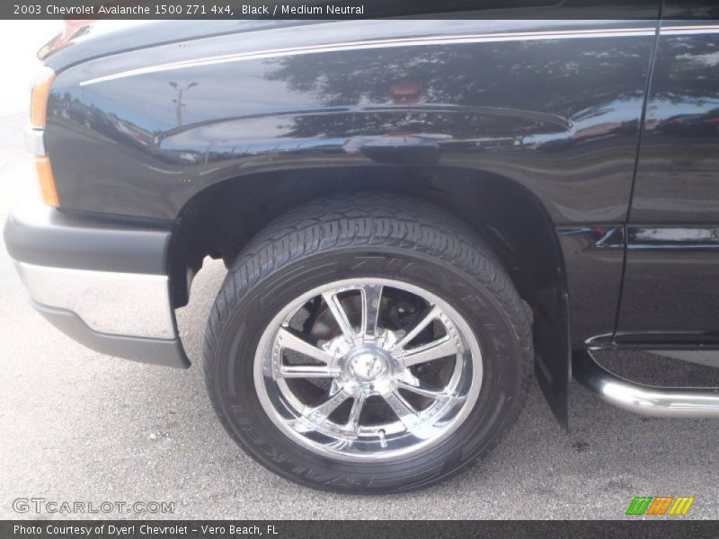 Black / Medium Neutral 2003 Chevrolet Avalanche 1500 Z71 4x4