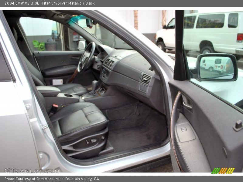 Titanium Silver Metallic / Black 2004 BMW X3 3.0i