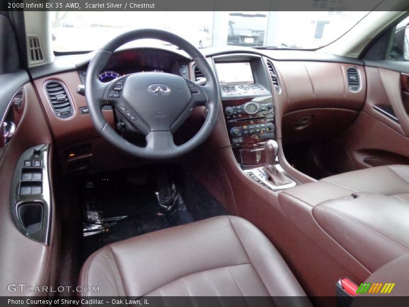  2008 EX 35 AWD Chestnut Interior