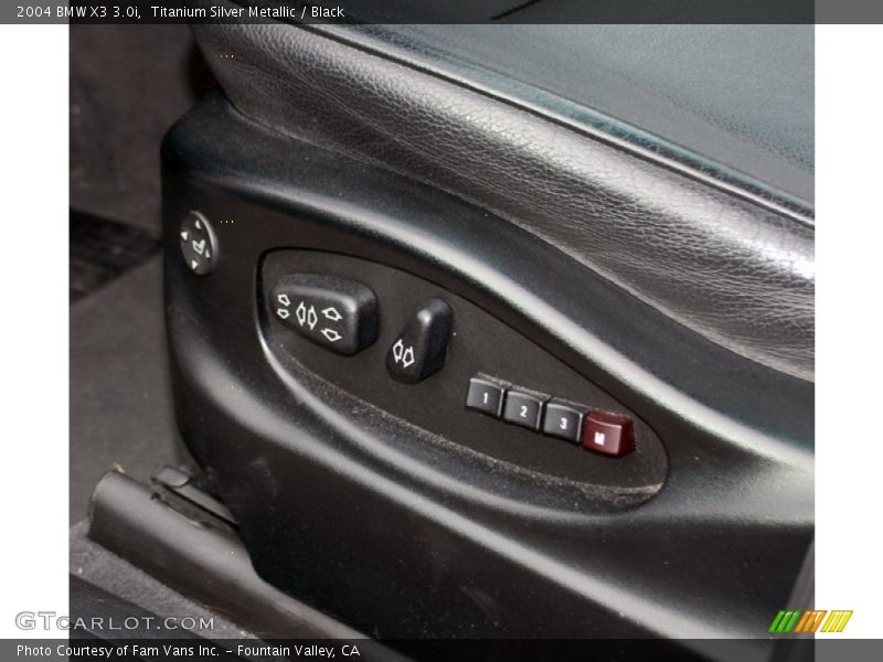 Titanium Silver Metallic / Black 2004 BMW X3 3.0i
