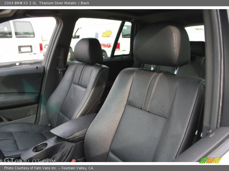 Titanium Silver Metallic / Black 2004 BMW X3 3.0i