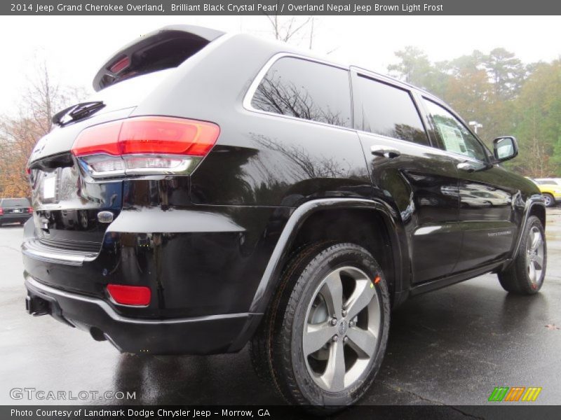 Brilliant Black Crystal Pearl / Overland Nepal Jeep Brown Light Frost 2014 Jeep Grand Cherokee Overland