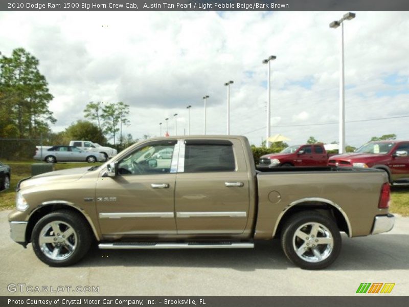 Austin Tan Pearl / Light Pebble Beige/Bark Brown 2010 Dodge Ram 1500 Big Horn Crew Cab