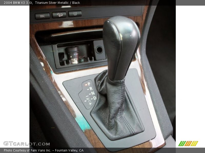 Titanium Silver Metallic / Black 2004 BMW X3 3.0i