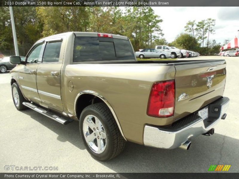 Austin Tan Pearl / Light Pebble Beige/Bark Brown 2010 Dodge Ram 1500 Big Horn Crew Cab