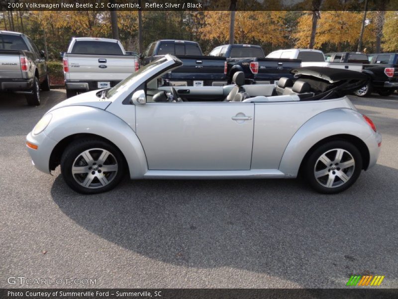 Reflex Silver / Black 2006 Volkswagen New Beetle 2.5 Convertible