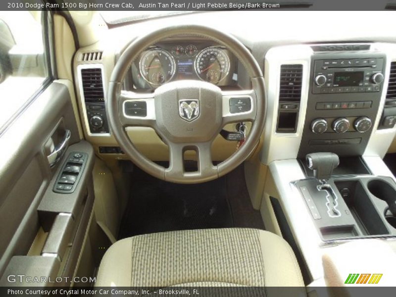 Austin Tan Pearl / Light Pebble Beige/Bark Brown 2010 Dodge Ram 1500 Big Horn Crew Cab