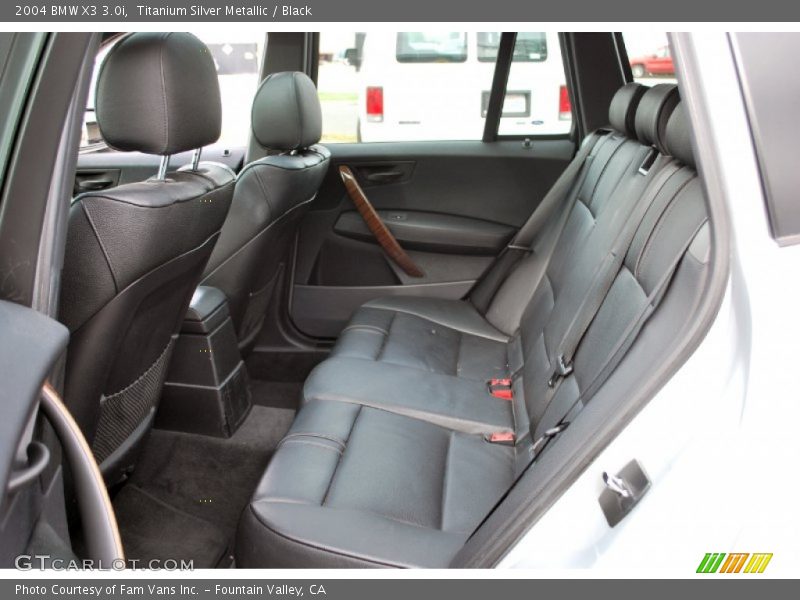 Titanium Silver Metallic / Black 2004 BMW X3 3.0i