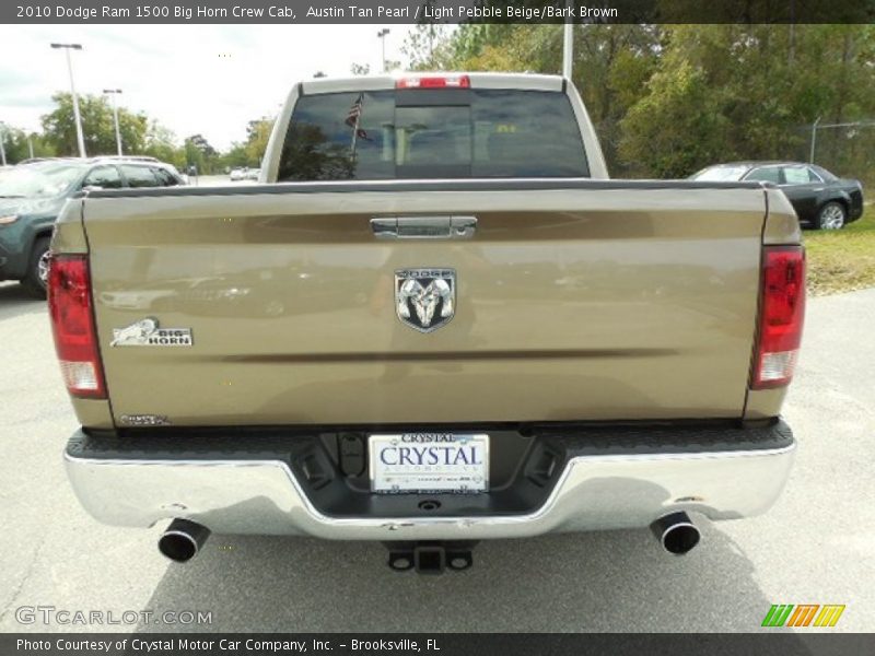 Austin Tan Pearl / Light Pebble Beige/Bark Brown 2010 Dodge Ram 1500 Big Horn Crew Cab