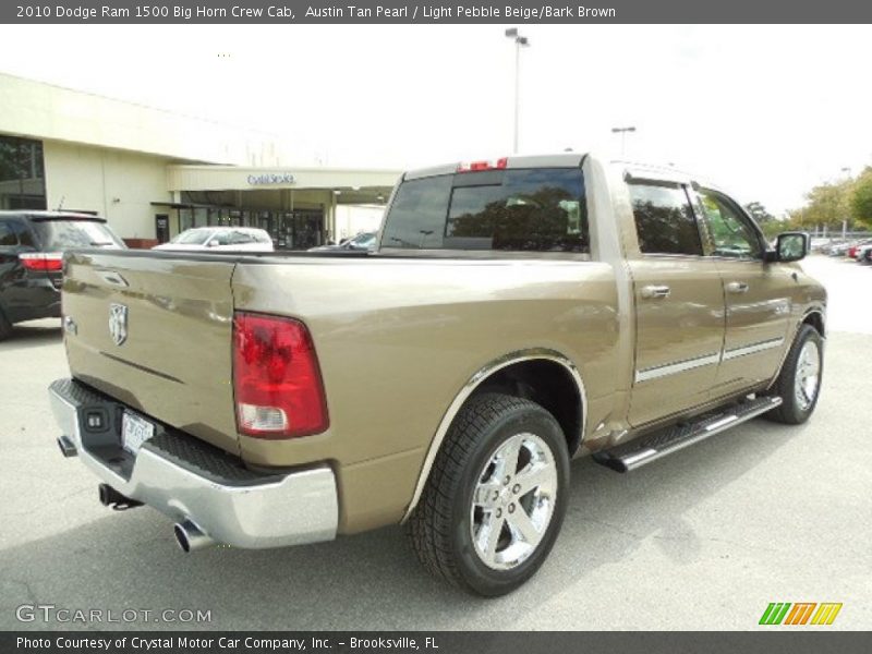 Austin Tan Pearl / Light Pebble Beige/Bark Brown 2010 Dodge Ram 1500 Big Horn Crew Cab