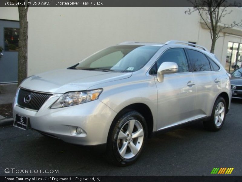 Tungsten Silver Pearl / Black 2011 Lexus RX 350 AWD