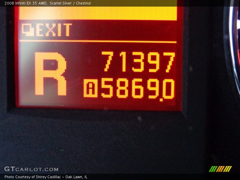 Scarlet Silver / Chestnut 2008 Infiniti EX 35 AWD
