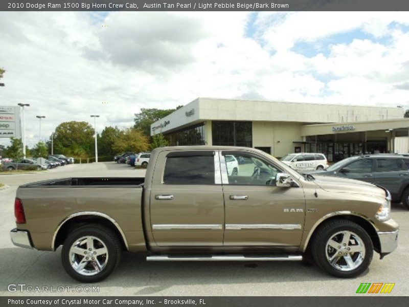Austin Tan Pearl / Light Pebble Beige/Bark Brown 2010 Dodge Ram 1500 Big Horn Crew Cab