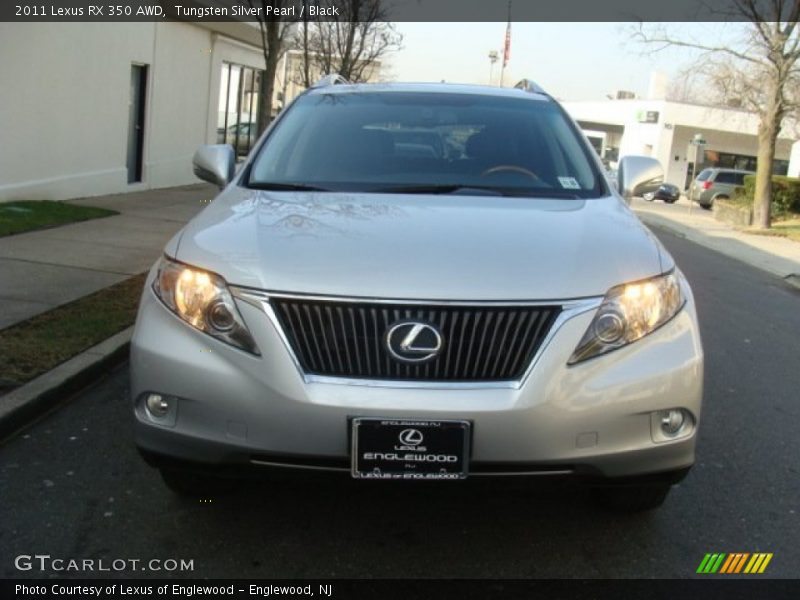 Tungsten Silver Pearl / Black 2011 Lexus RX 350 AWD