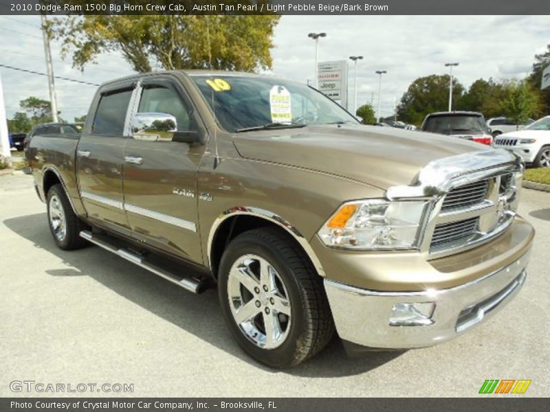Austin Tan Pearl / Light Pebble Beige/Bark Brown 2010 Dodge Ram 1500 Big Horn Crew Cab