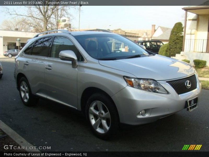 Tungsten Silver Pearl / Black 2011 Lexus RX 350 AWD