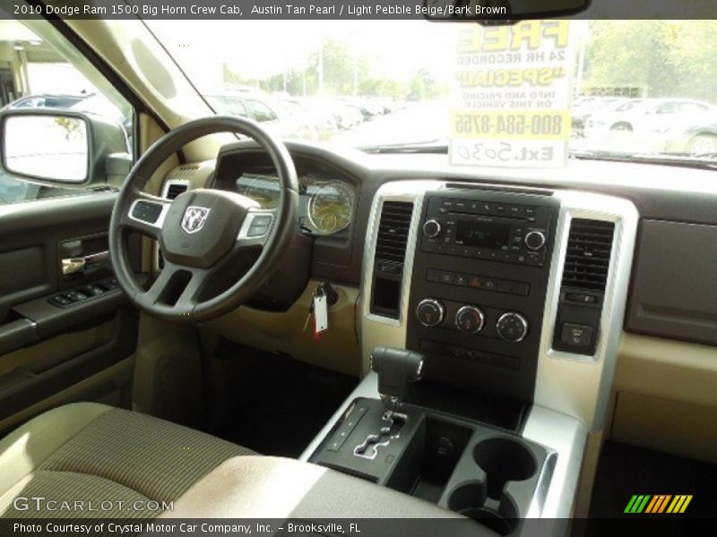 Austin Tan Pearl / Light Pebble Beige/Bark Brown 2010 Dodge Ram 1500 Big Horn Crew Cab