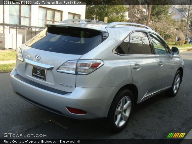 Tungsten Silver Pearl / Black 2011 Lexus RX 350 AWD