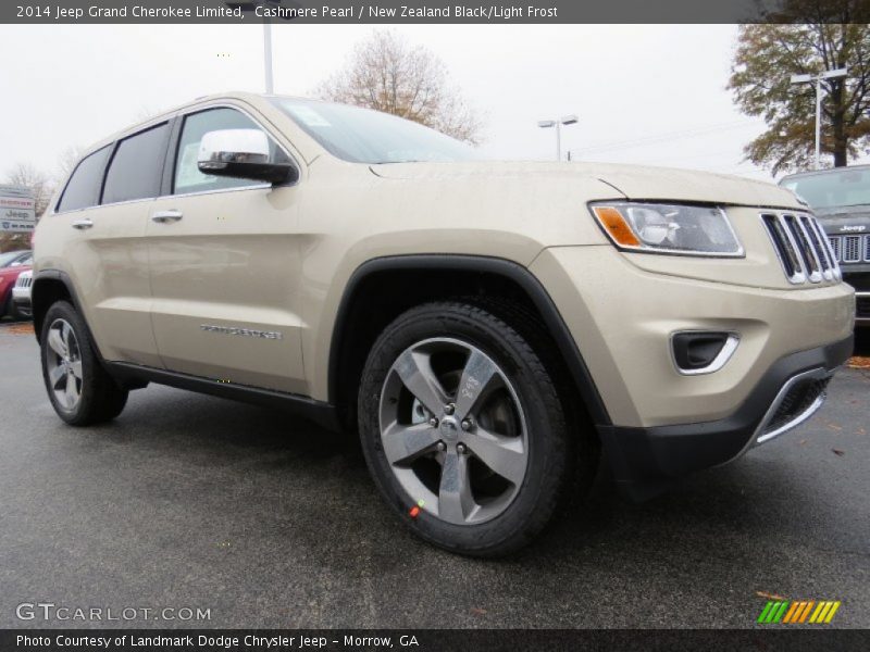 Cashmere Pearl / New Zealand Black/Light Frost 2014 Jeep Grand Cherokee Limited