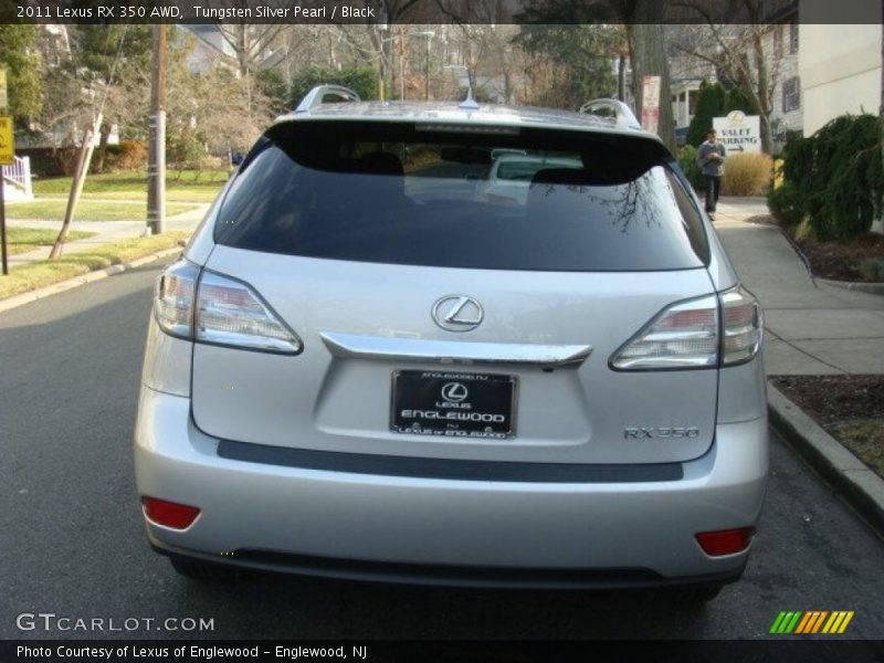 Tungsten Silver Pearl / Black 2011 Lexus RX 350 AWD