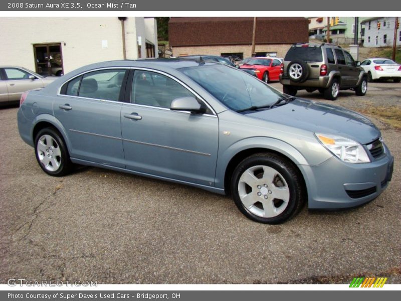 Front 3/4 View of 2008 Aura XE 3.5