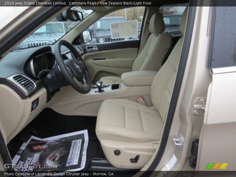 Cashmere Pearl / New Zealand Black/Light Frost 2014 Jeep Grand Cherokee Limited