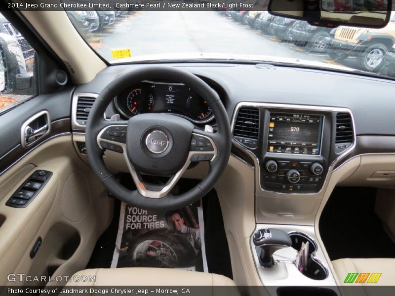 Cashmere Pearl / New Zealand Black/Light Frost 2014 Jeep Grand Cherokee Limited