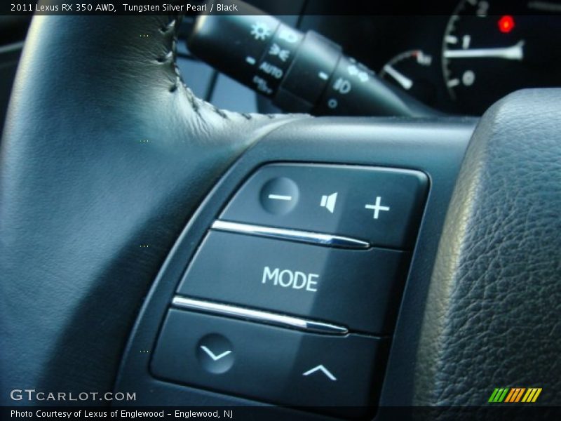 Tungsten Silver Pearl / Black 2011 Lexus RX 350 AWD